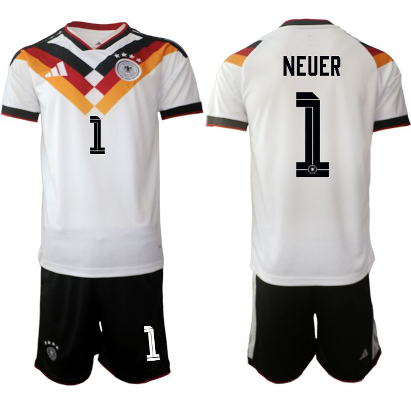 Men 2026 World Cup National Team Germany home white #1 Soccer Jersey